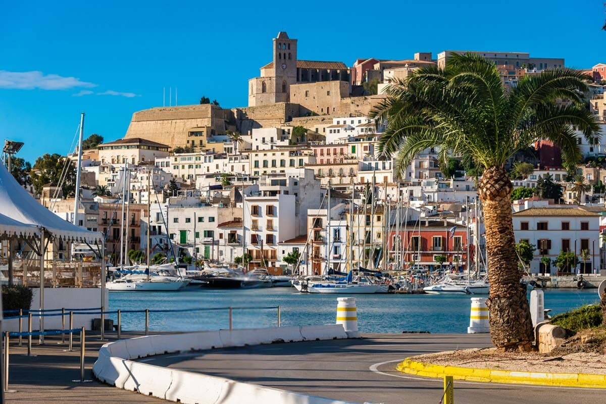 Ibiza night architecture